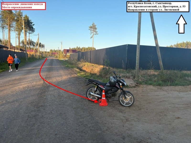 14-летний сыктывкарец лишился своего мопеда 