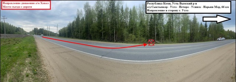 В Усть-Вымском районе девушка за рулем внедорожника съехала в кювет, где машина опрокинулась