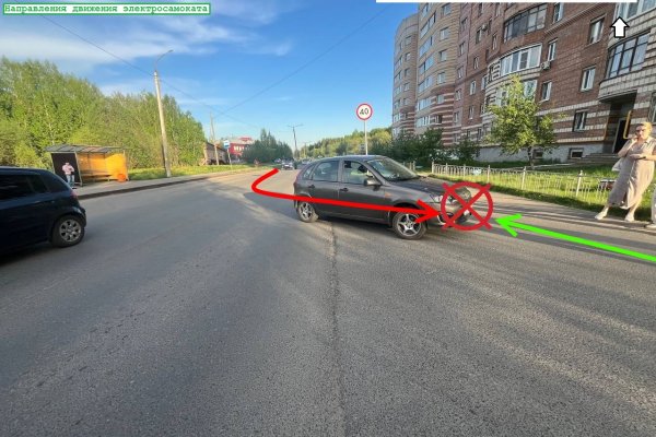 В Сыктывкаре под колеса авто попал электросамокатчик без прав, но с 215 нарушениями ПДД