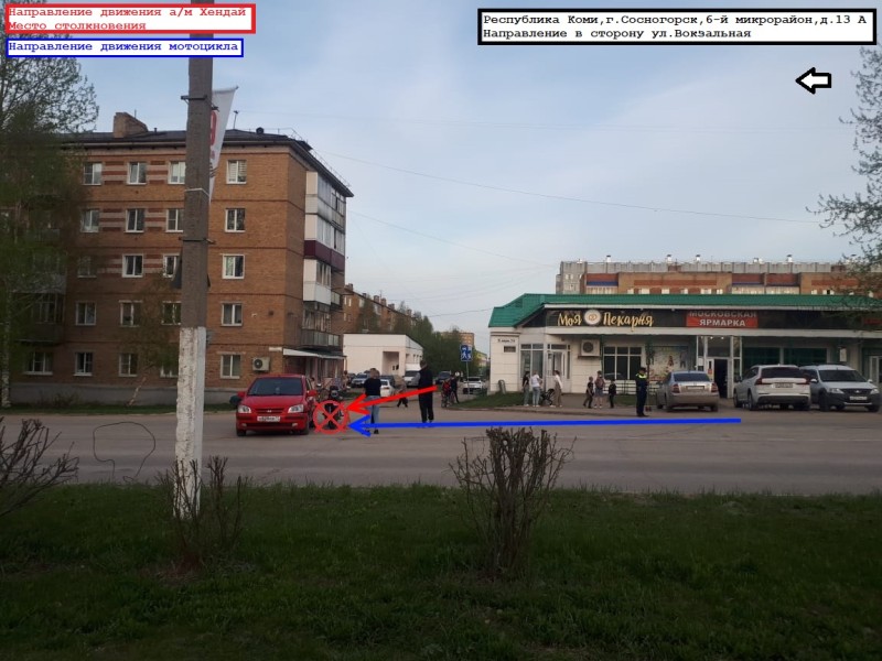 В Сосногорске Getz и ИЖ не поделили дорогу