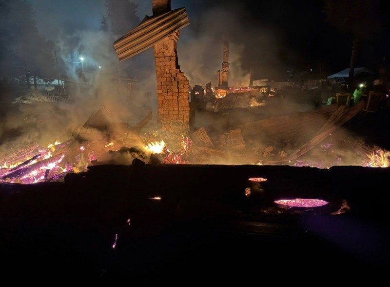 На пожарище в Троицко-Печорском районе найдены костные останки