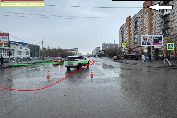 Водитель Chery сбил пешехода в центре Воркуты