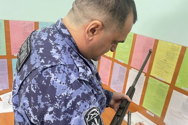 Житель Удорского района принес в Росгвардию найденное оружие