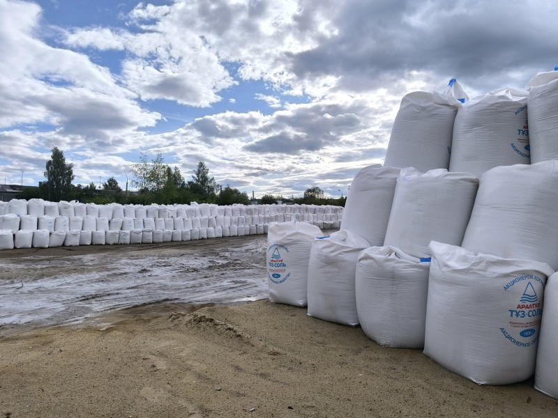 В Сыктывкаре запасы технической соли на зиму полностью сформированы