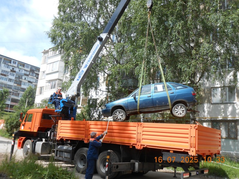 На улицах Эжвы стало меньше "автохлама"