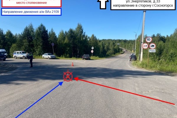 Под Сосногорском 83-летний и 18-летний водители ВАЗов не поделили дорогу