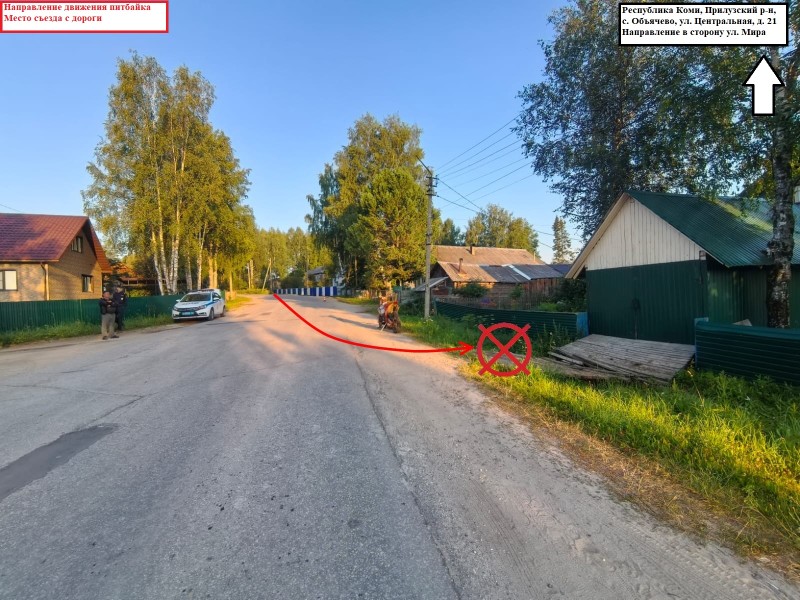 В Прилузье 15-летний подросток на питбайке IKINGI опрокинулся в кювете