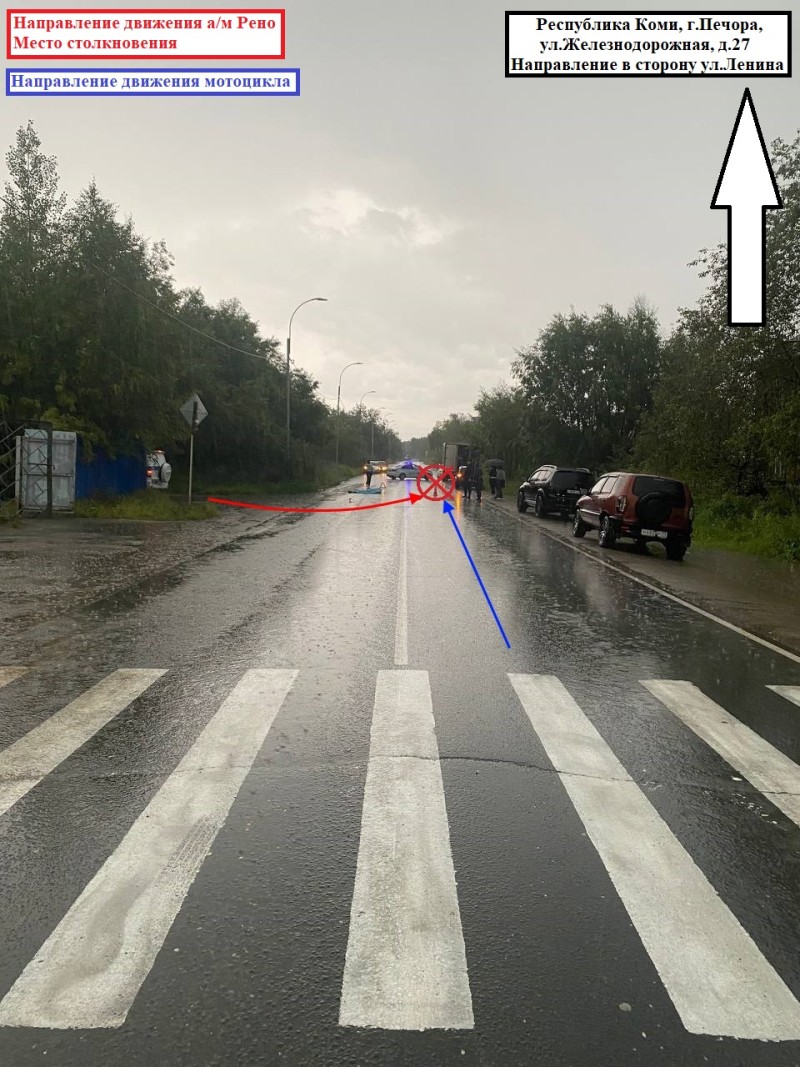 Стали известны подробности смертельного ДТП в Печоре, в котором погиб байкер