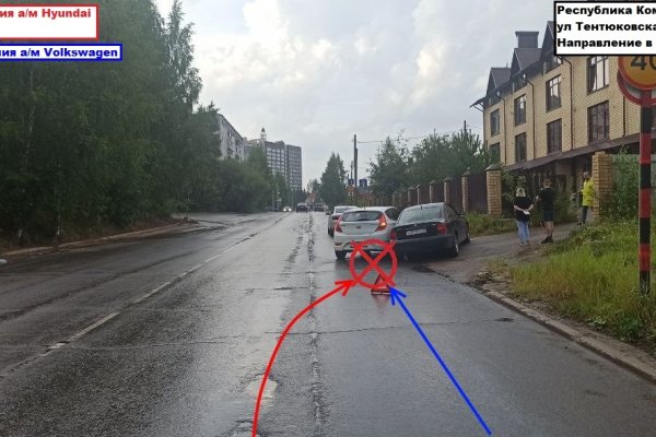 В Сыктывкаре столкнулись Hyundai и Volkswagen, есть пострадавшая