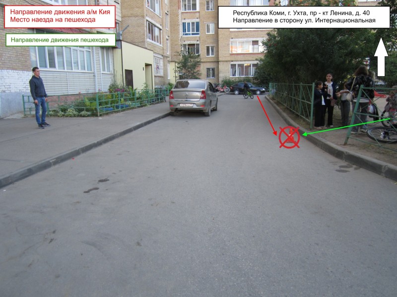 В Ухте водитель Kia сбил перебегавшего дорогу 12-летнего мальчика 