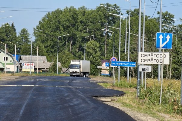 В Коми осветили дорогу вдоль села Серегово

