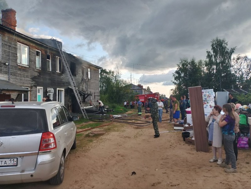 На пожаре в МКД в Корткеросе погибли два человека 