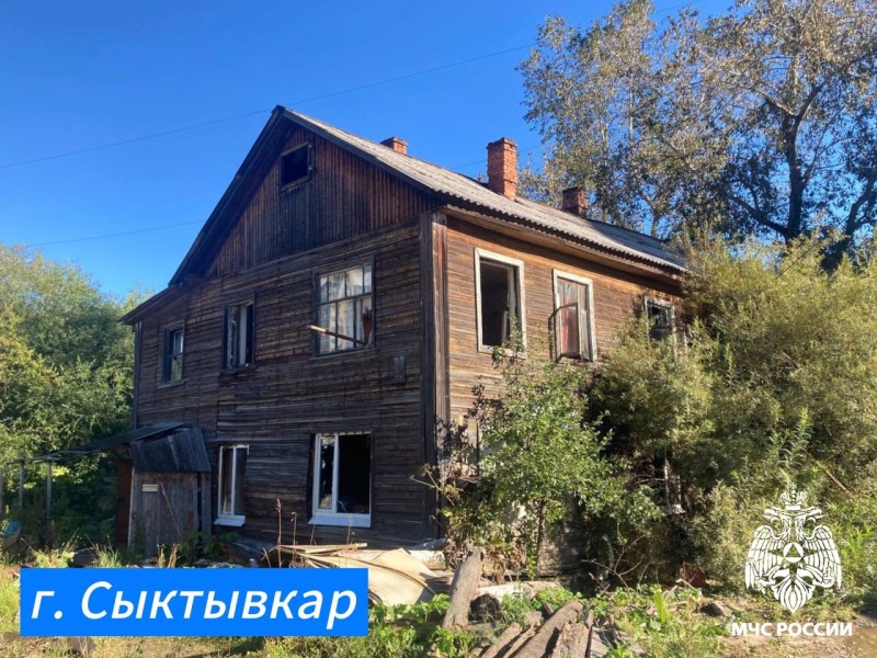 На пожаре в Сыктывкаре погиб человек