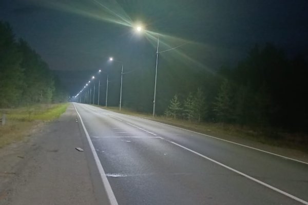 Завершены работы по установке освещения еще на нескольких участках автодороги Сыктывкар - Ухта - Печора - Усинск - Нарьян-Мар
