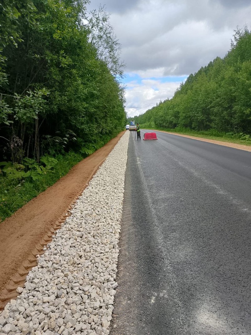 В Коми досрочно отремонтировали участок дороги Вогваздино – Яренск