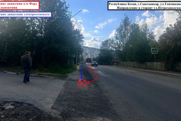 В Сыктывкаре на дорогах пострадали несовершеннолетние велосипедист и водитель электросамоката