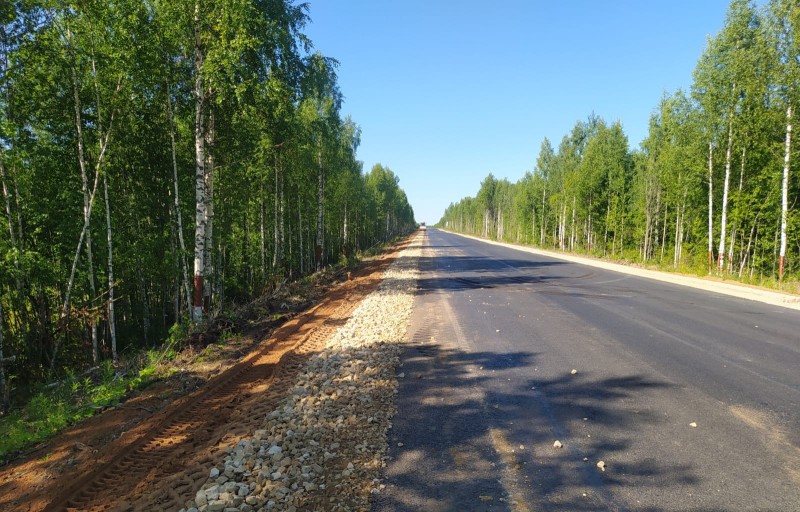 Дороги Коми становятся лучше: отремонтирован участок Сыктывкар - Троицко-Печорск