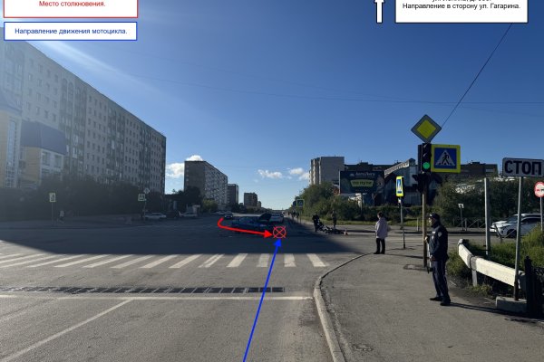 В Воркуте водитель Chevrolet не уступил дорогу и столкнулся с мотоциклом