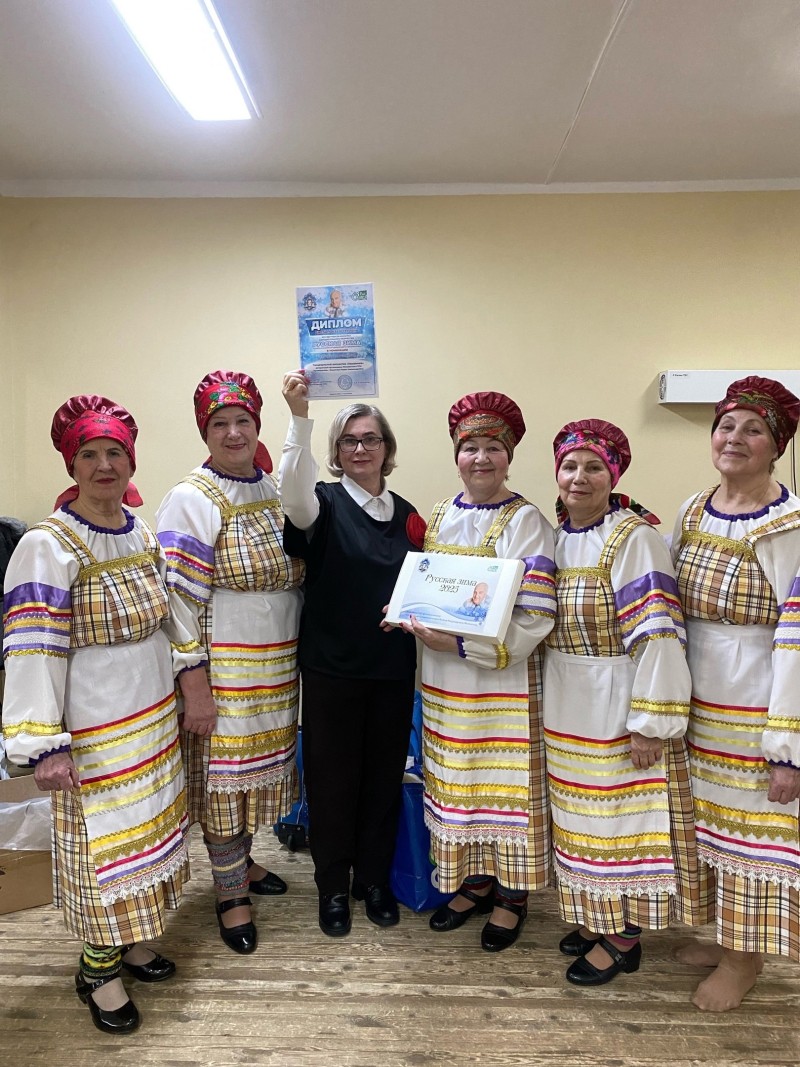 Коллектив ветеранской организации Жешартского ЛПК "Задоринка" стал дипломантом 2 степени конкурса "Русская зима"