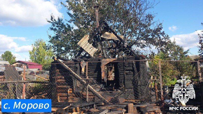 В деревне Морово на пожаре пострадала 88-летняя женщина