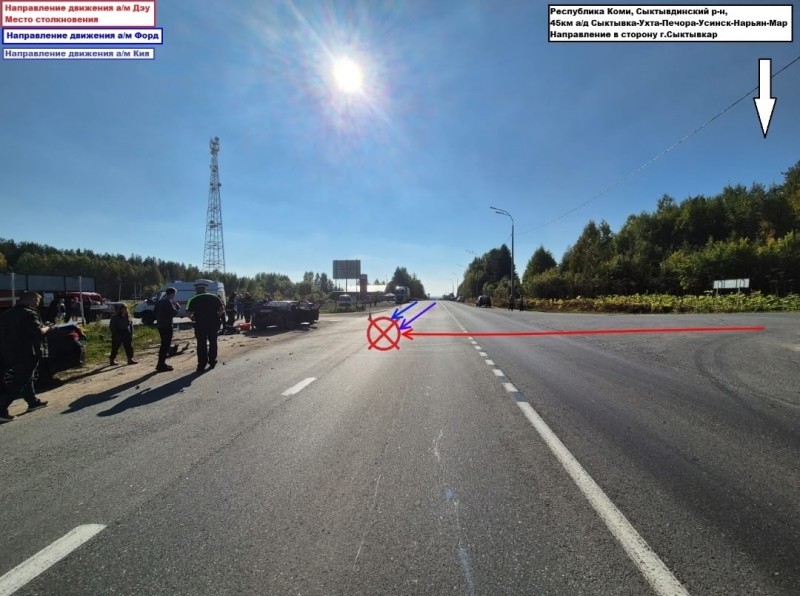 Стали известны подробности тройного ДТП в Сыктывдинском районе
