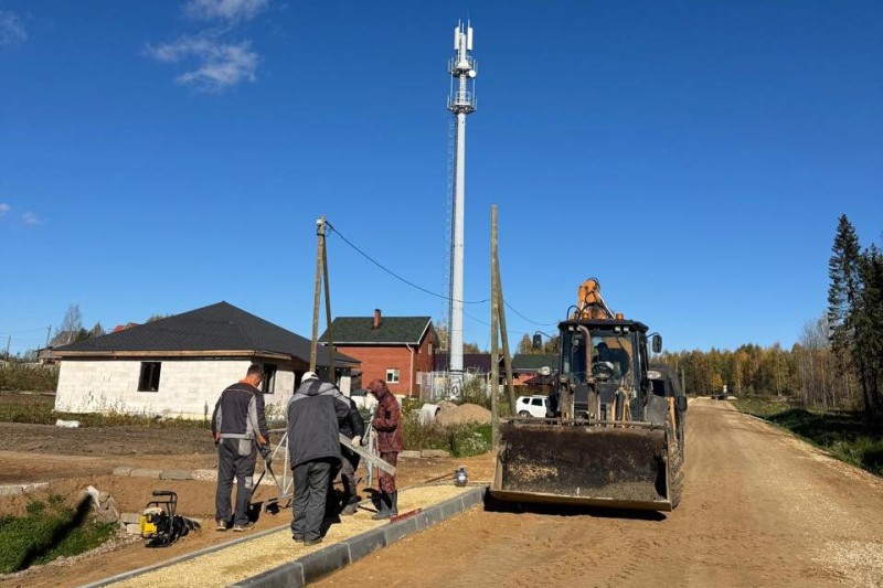 В микрорайоне Емваль строятся новые улицы
