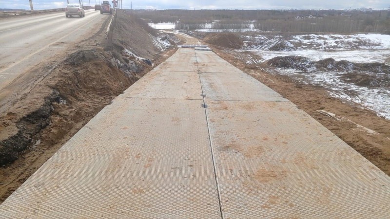 В Сыктывкаре завершают подготовку объездных путей Краснозатонского моста