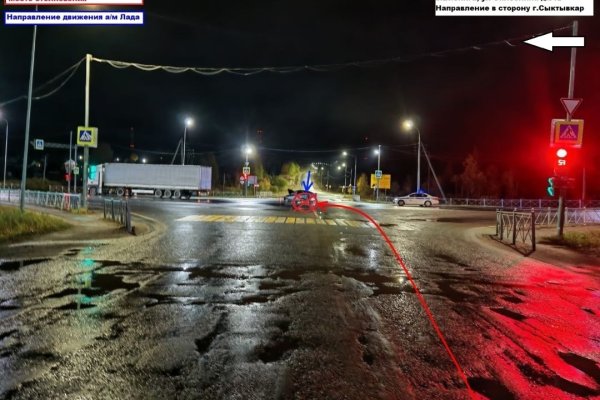 В селе Визинга грузовик MAN столкнулся с Lada Granta, три человека госпитализированы