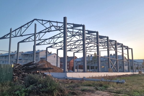 В Айкино полным ходом идет строительство модульного спортивного зала