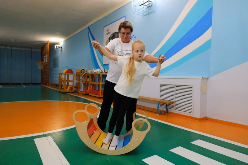 Грант ЛУКОЙЛа помог организовать занятия адаптивной физической культурой для маленьких усинцев