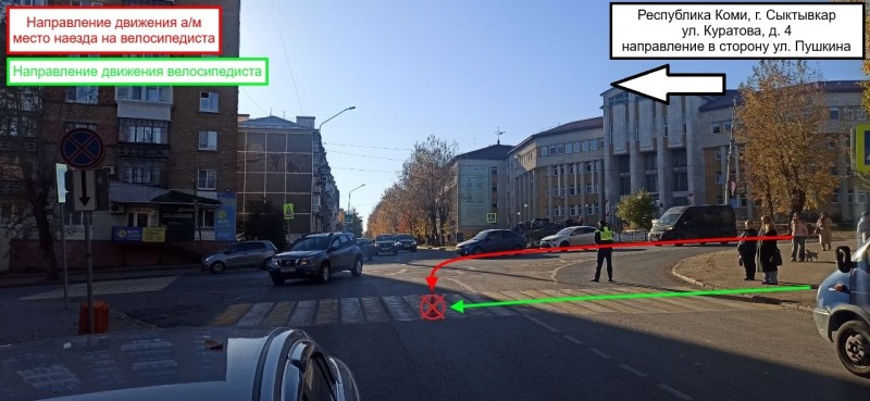 В Сыктывкаре за один день два подростка пострадали в ДТП, одного из них госпитализировали 