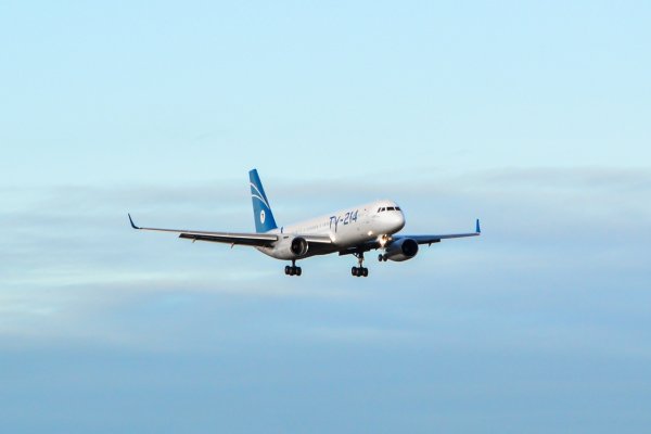 Над Сыктывкаром снова прошли летные испытания самолета Ту-214