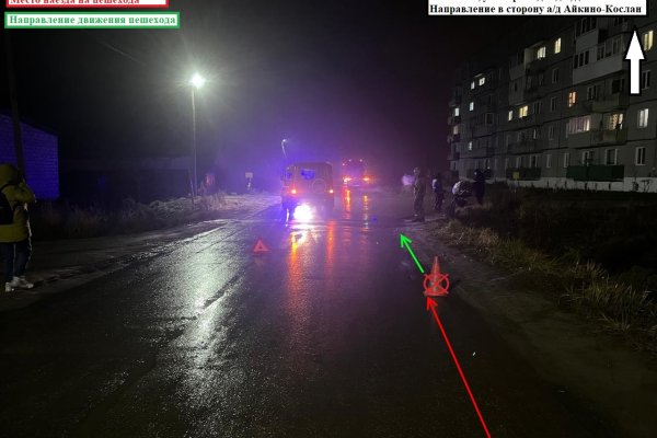 В Усть-Вымском районе водитель на УАЗе сбил молодую женщину