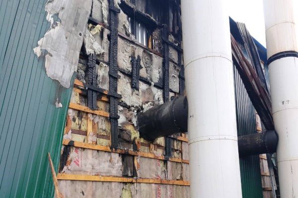 В усть-куломской деревне Пузла огнем повреждено здание котельной
