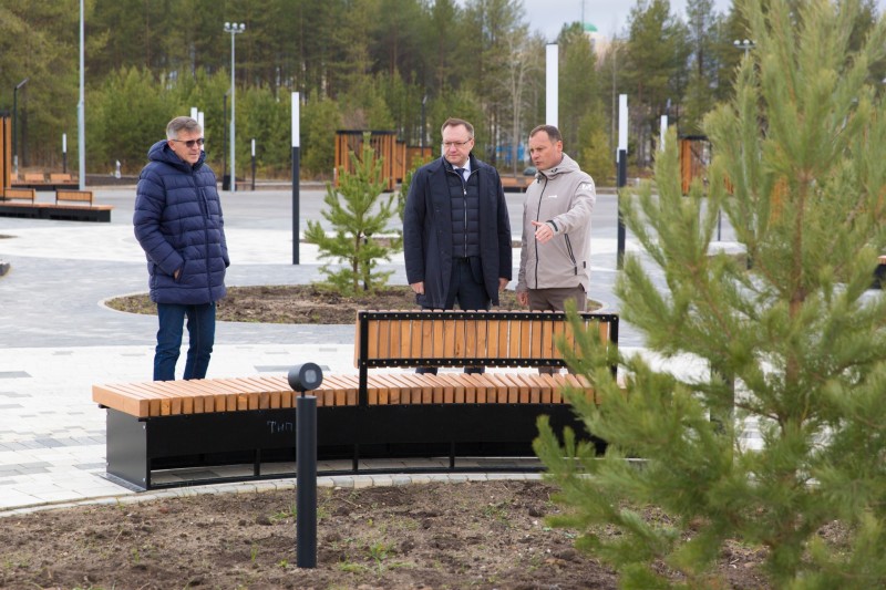 В Ухте продолжается реализация проекта по созданию "Газпром парка" – нового современного городского пространства

