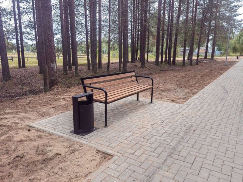 В Боровом под Ухтой благоустроили парковую зону