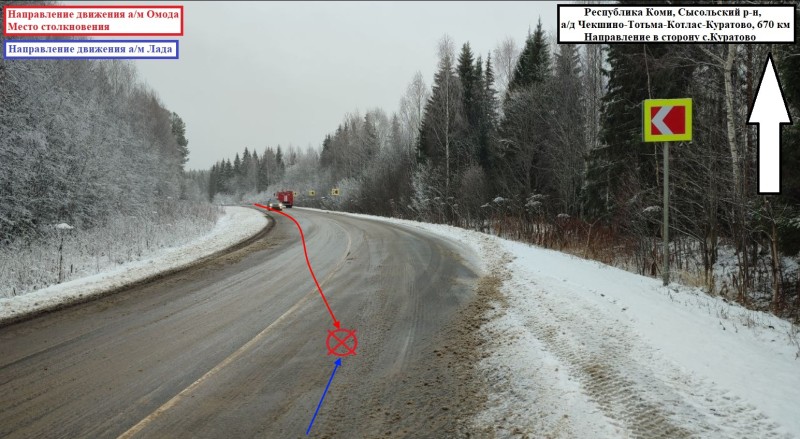 За сутки на дорогах Коми пострадали двое несовершеннолетних