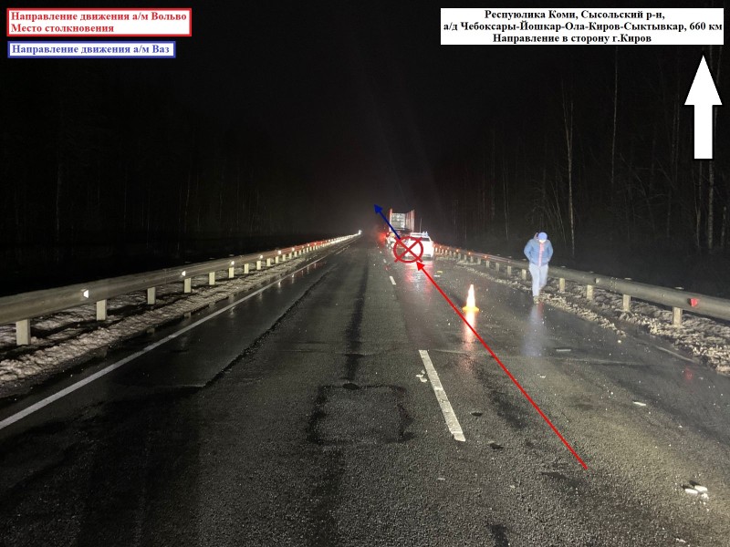 В Сысольском районе большегруз наехал на ВАЗ