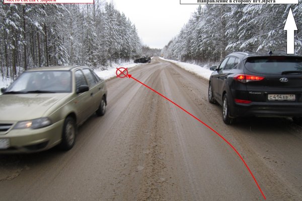 В Ухтинском районе Chevrolet опрокинулся на дороге