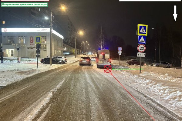 В Сыктывкаре на Кутузова сбили пешехода 