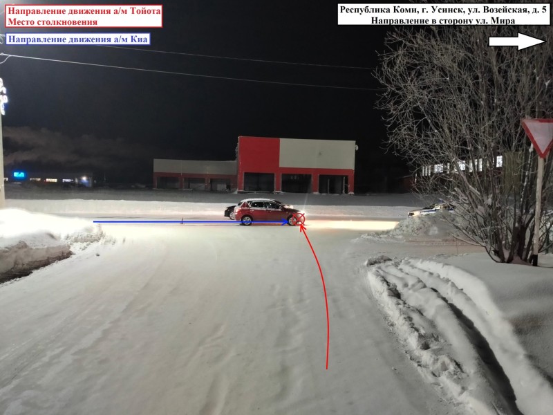 В Усинске и Сыктывдине нерадивые водители спровоцировали аварии при выезде на главную дорогу