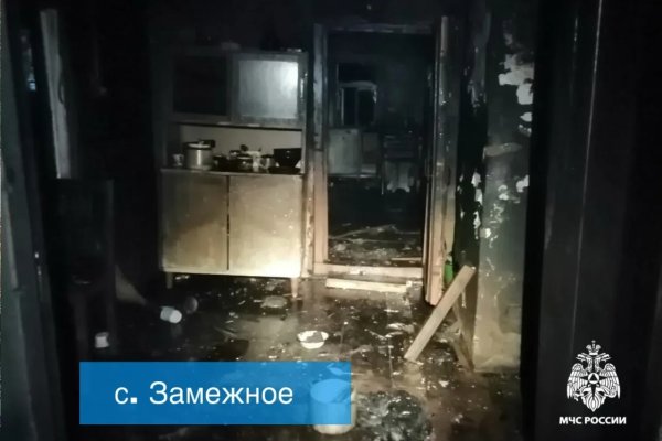 На пожаре в Замежной погибли два человека 