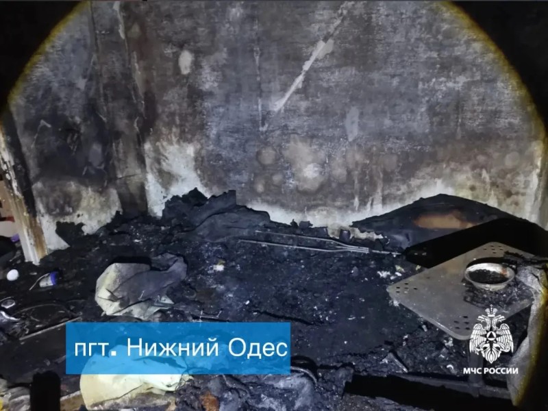 В Сосногорском районе на пожаре погиб мужчина