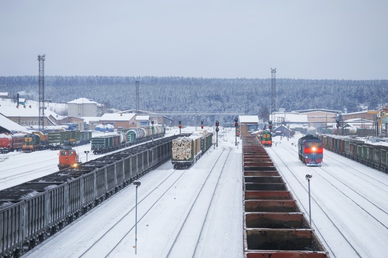 Погрузка на железной дороге в Республике Коми выросла на 4,9% в январе-ноябре