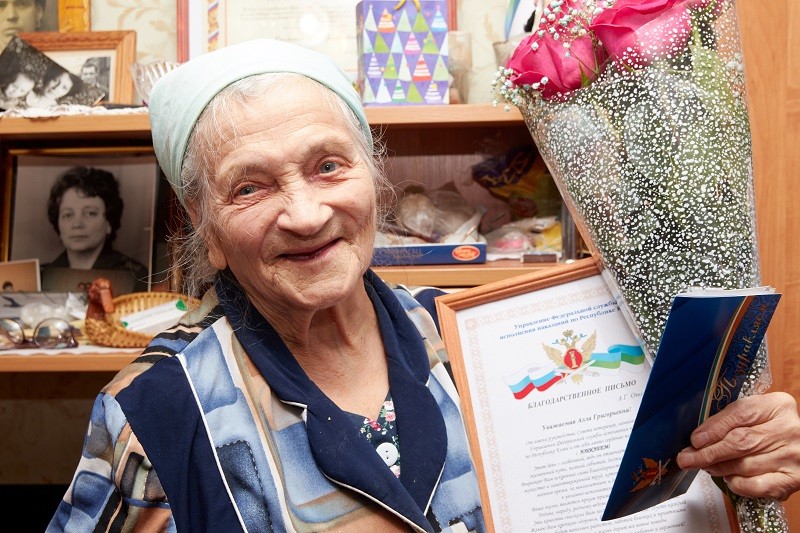 Труженице тыла Алле Опольской из Коми исполнилось 95 лет