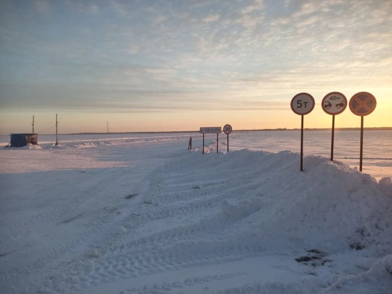 Через реки Печора и Пижма открыли ледовые переправы