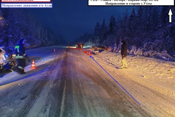 В Княжпогостском районе неопытный водитель сломала позвоночник в ДТП 