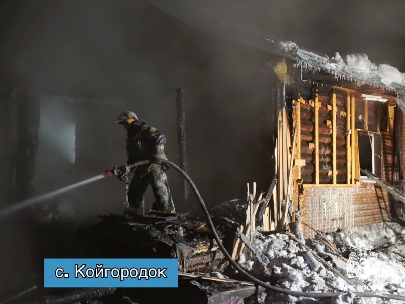 Семья из Койгородка нуждается в помощи после пожара