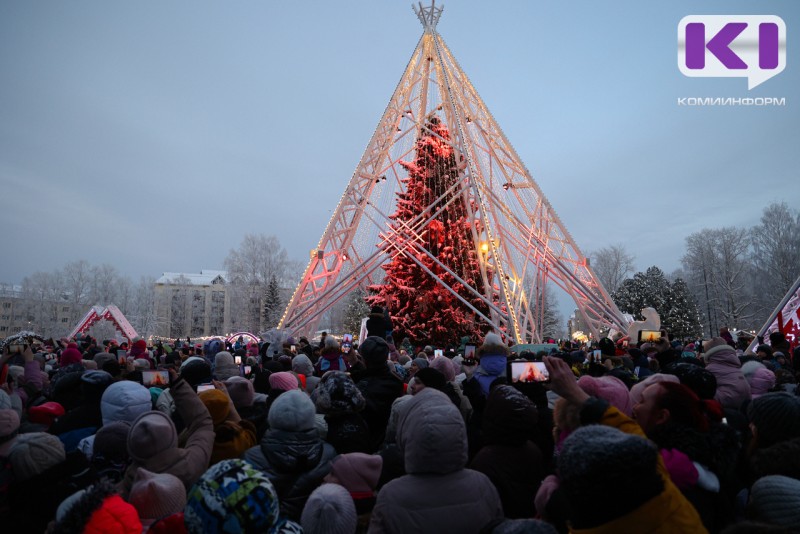 Новогодний чум с главной ёлки Сыктывкара снимут до 18 февраля