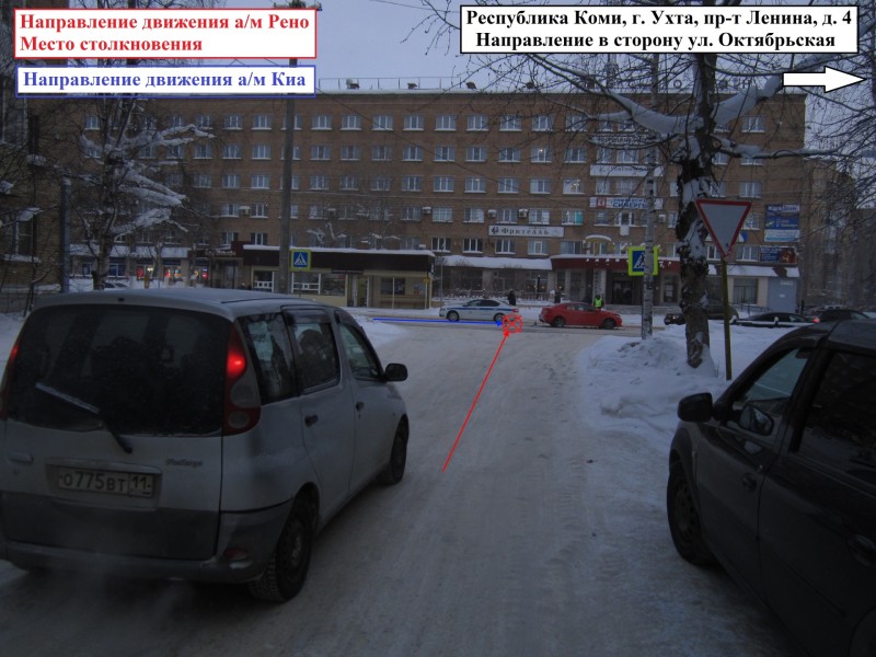 На дорогах Ухты в двух ДТП травмировались два человека